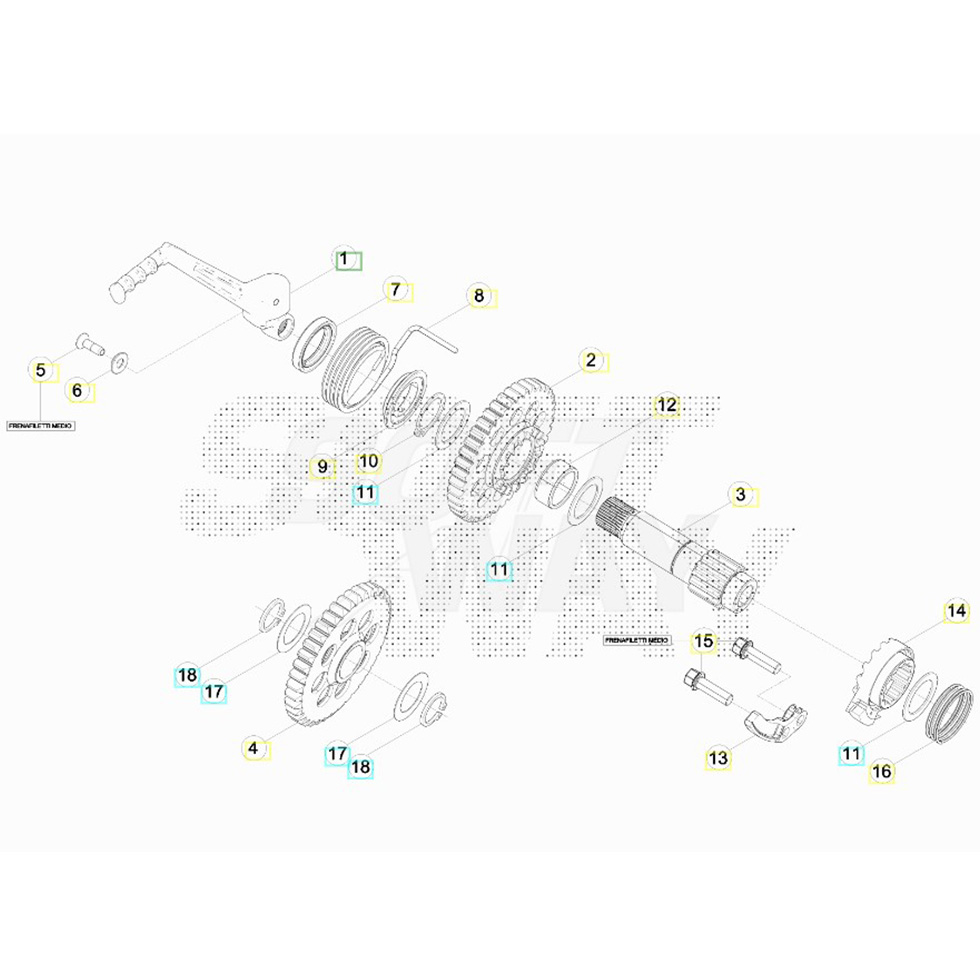 Beta RR300 2T Racing 16 Kickstarter Ersatzteile